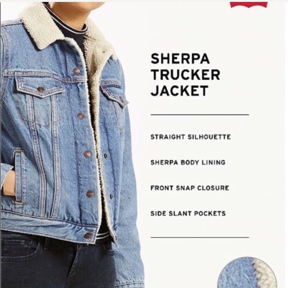 Levi's Jackets & Blazers - ❗️LAST CHANCE 🔥Levi’s Denim Sherpa Jacket